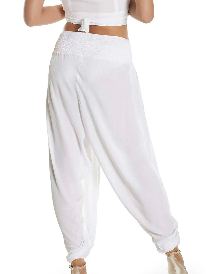Pantalon saourel de plage Blanc