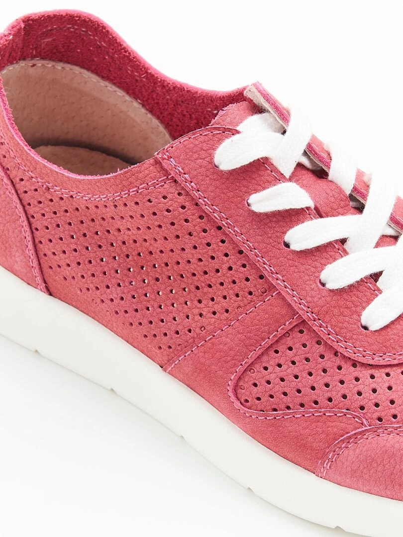 Tennis aspect nubuck légères Amortyl   Damart   Rose foncé
