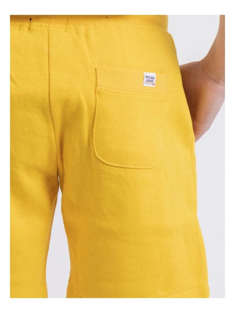 Bermuda molleton BIDMIN J   Jaune