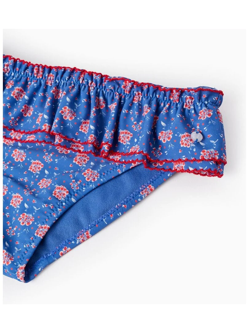 Culotte de Bain Floral UPF80 pour Fille   Bleu