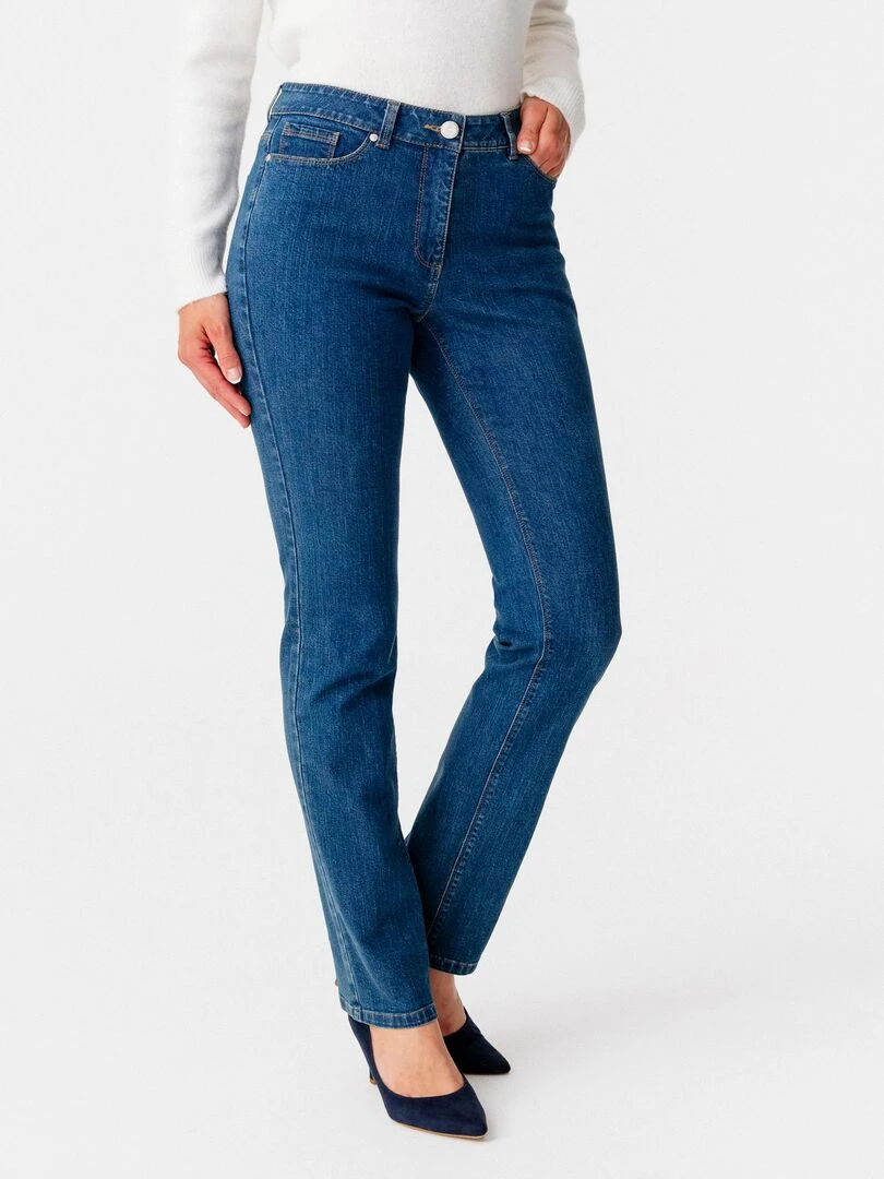 Pantalon denim  coupe droite Perfect Fit by Damart   Damart   Bleu