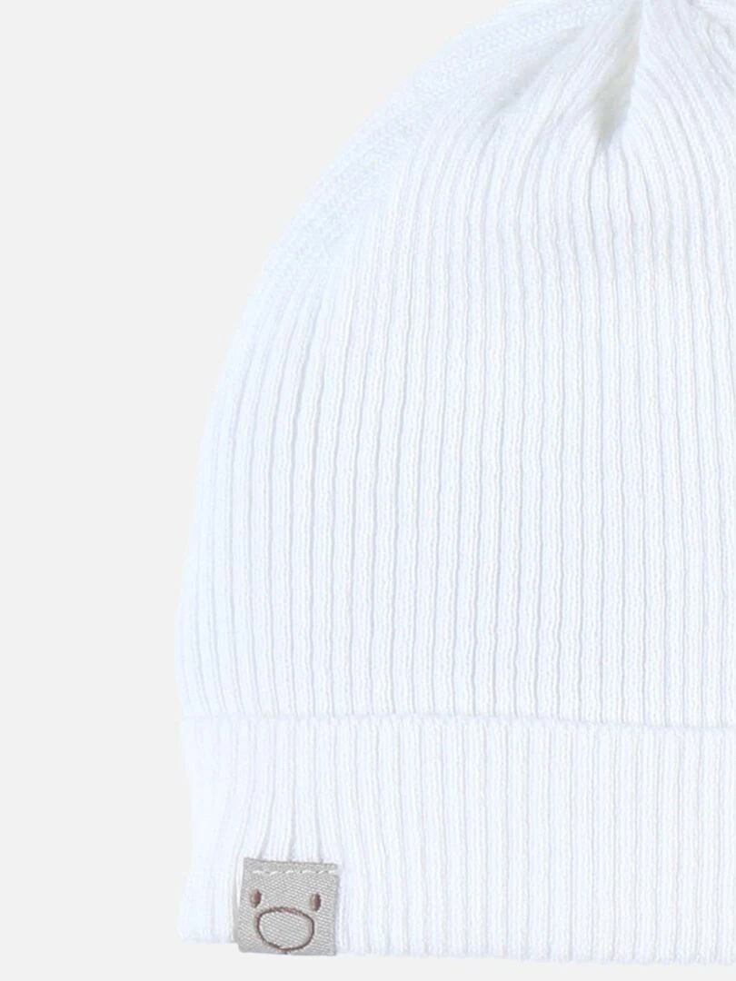 Bonnet de naissance    Noukie's   Blanc