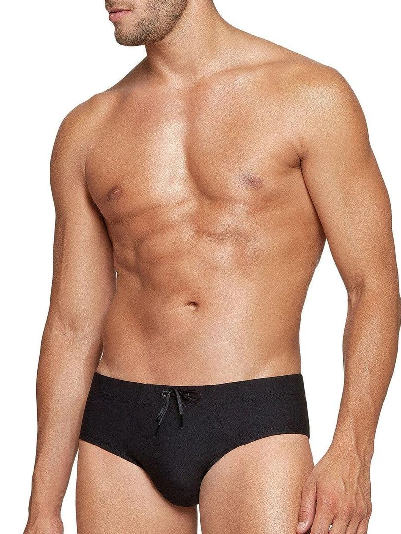 Slip de bain uni I am Fresh Noir