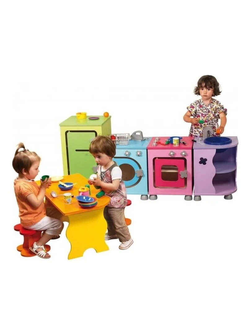 Coin repas ligne bonbon avec table et 2 tabourets   N/A