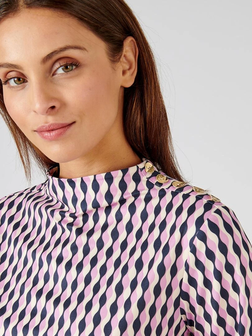 Tee shirt maille chaude Damart Rose