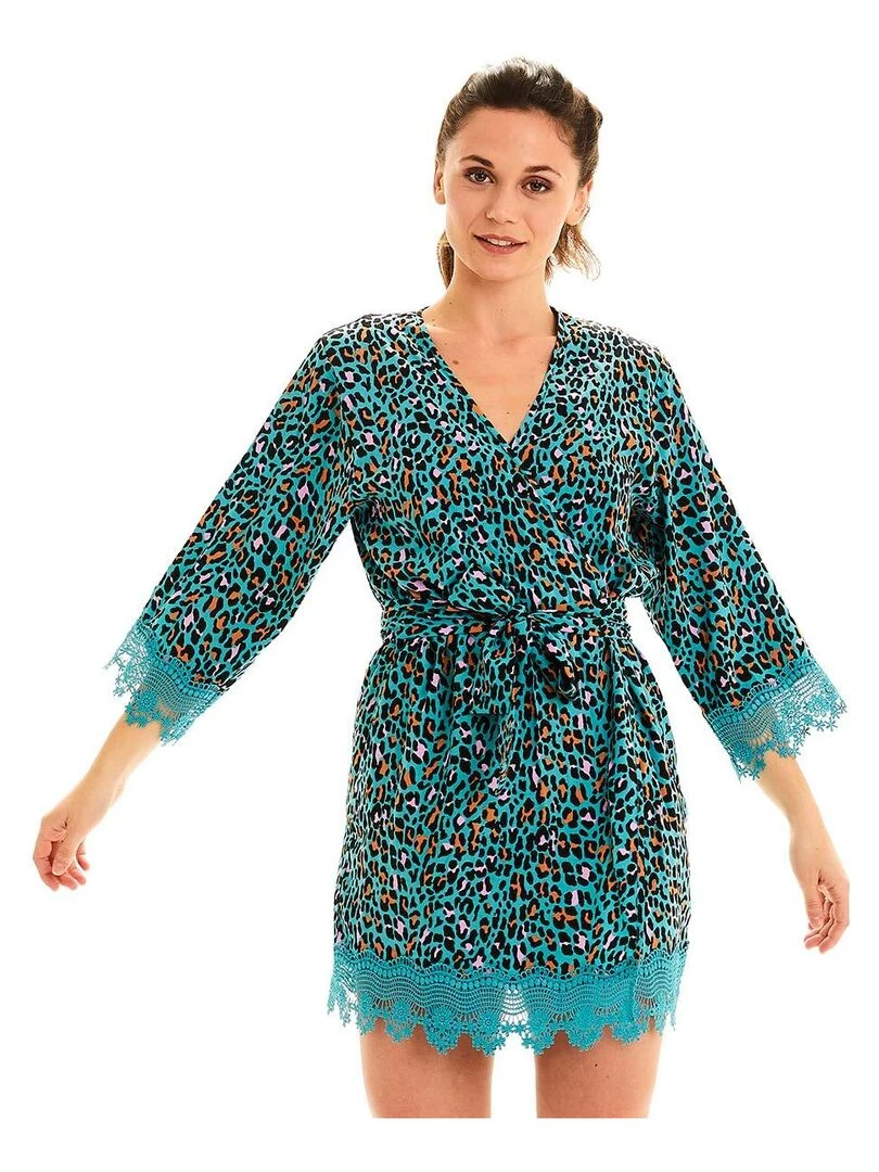 Kimono Féline   Pomm'Poire   Bleu