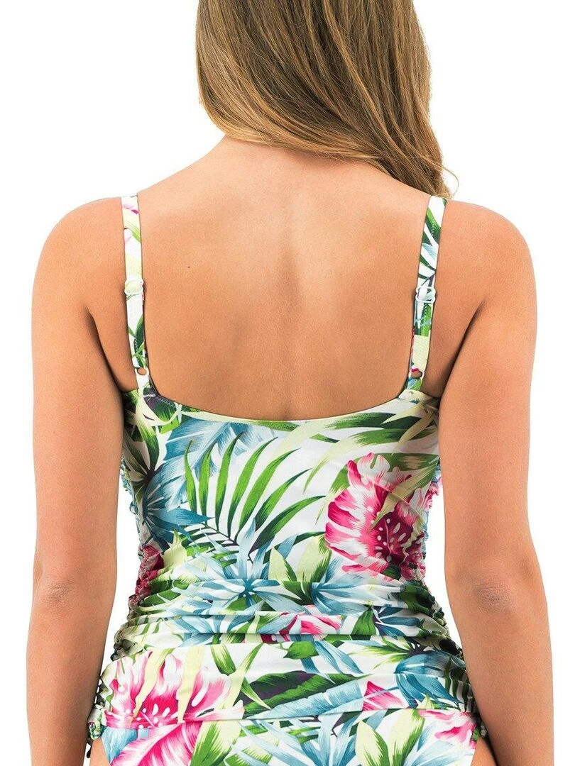 Haut de maillot de bain tankini à armatures Langkawi Blanc