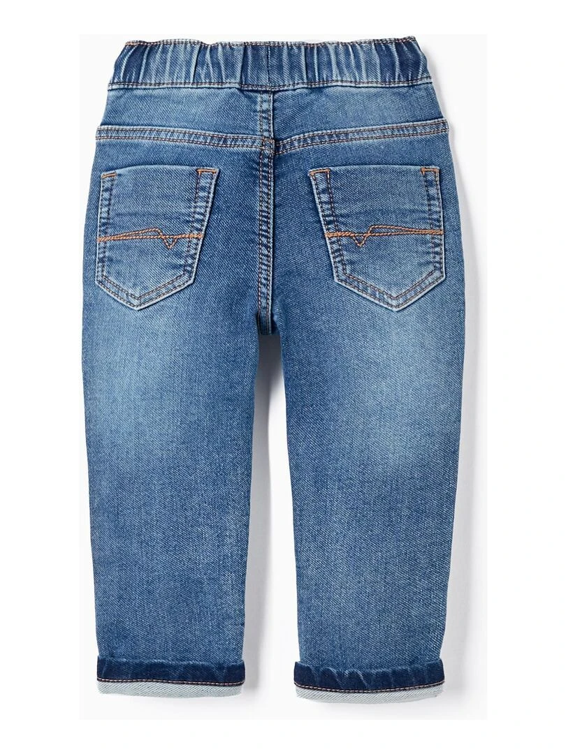 Pantalon de sport en jean pour bébé garçon NATURE TAKEOVER Bleu