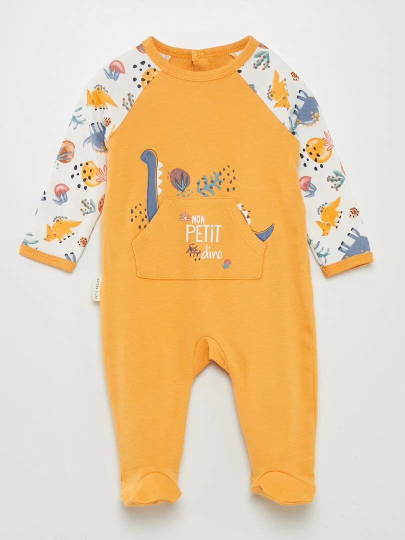 Pyjama dors bien 'dinosaures' Jaune