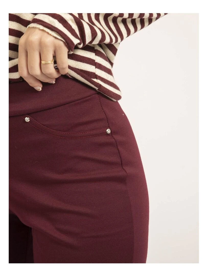 Pantalon legging EPLUME   Bordeaux