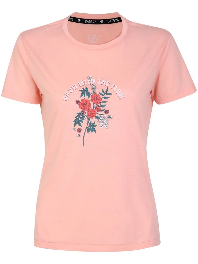 Dare 2B   T shirt GROW WITH THE FLOW   Rose pâle