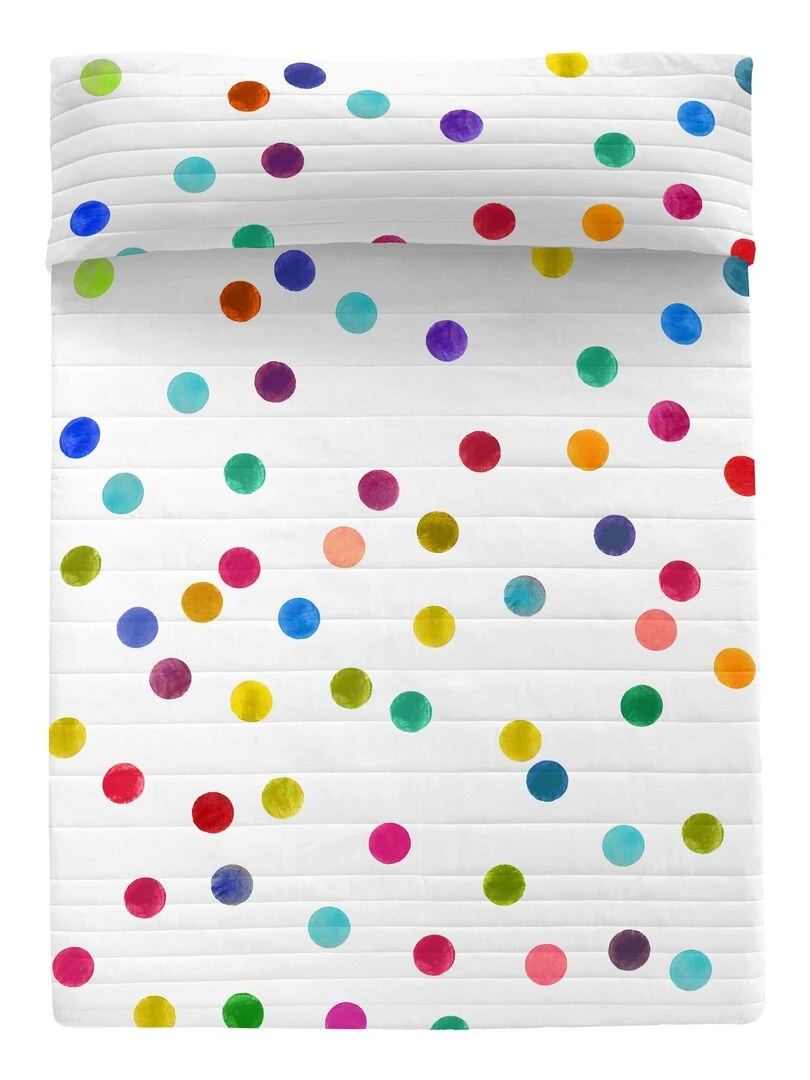 Couvre lit Confetti "Happyfriday" Multicolore