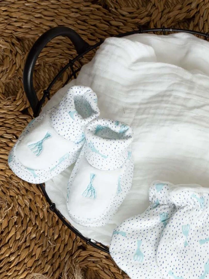 Chaussons bleus édition limitée Sophie la girafe (0 1 mois)   Bleu