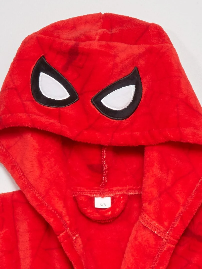 Robe de chambre avec capuche 'Spider Man'   rouge