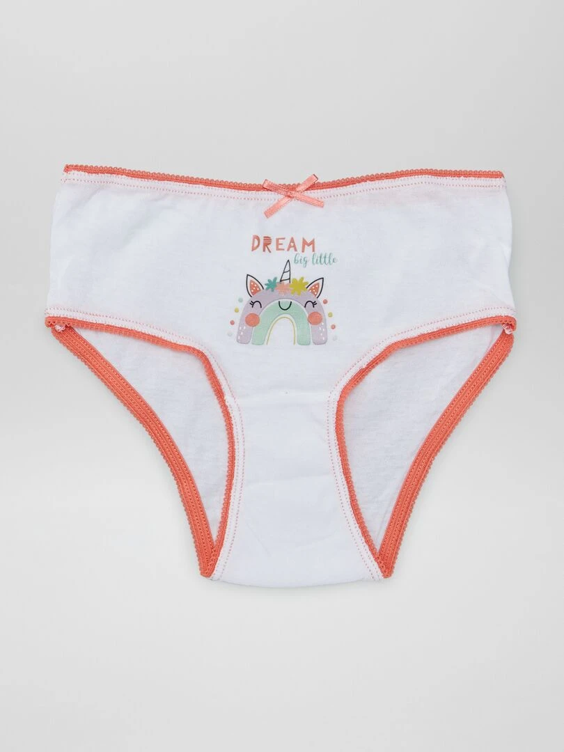 Lot de 5 culottes à imprimés   Rose