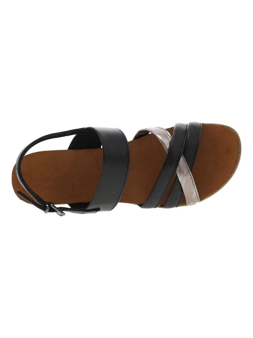 MARCO TOZZI   Nu pieds plats cuir   Noir