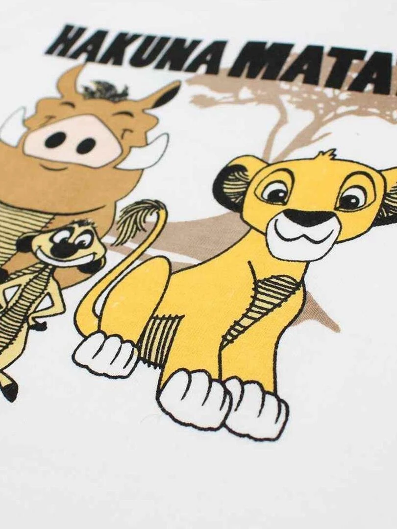 Disney   Combishort bébé garçon imprimé Le Roi Lion en coton   Bleu