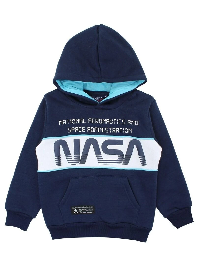 Nasa Sweat garçon imprimé logo Bleu marine