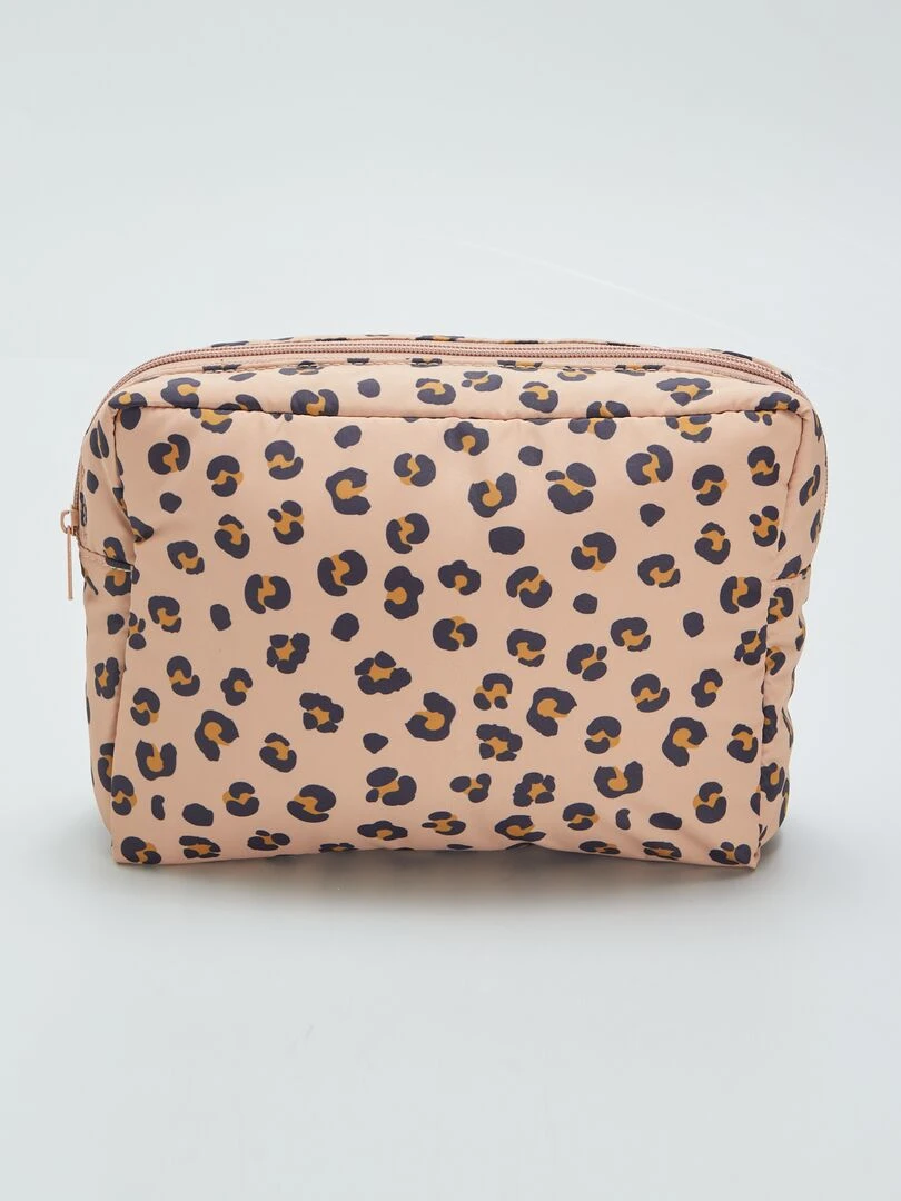 Trousse de rangement avec imprimé Marron