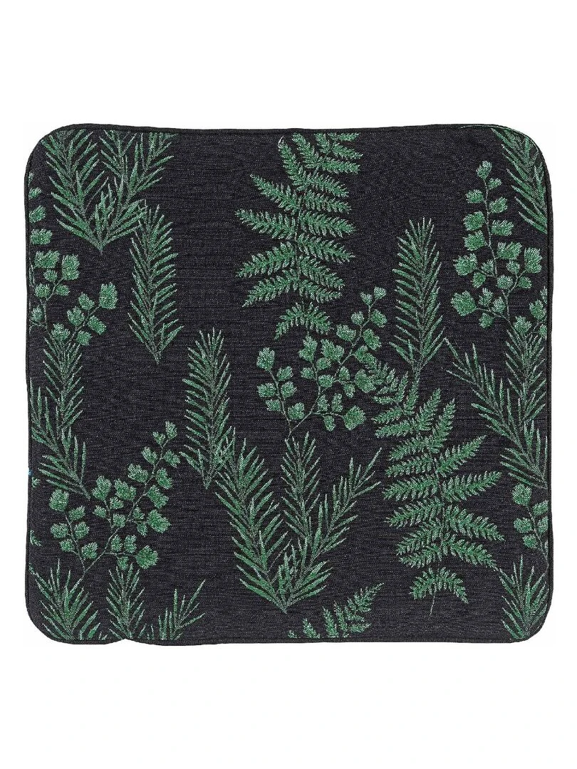 Housse de coussin aux feuillages divers Vert