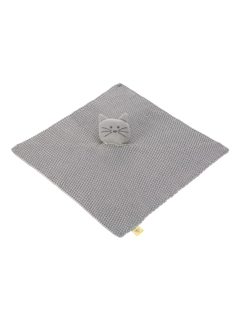 Doudou en coton Chat Gris