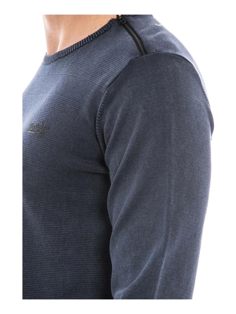 Pull col rond AXILO   Bleu