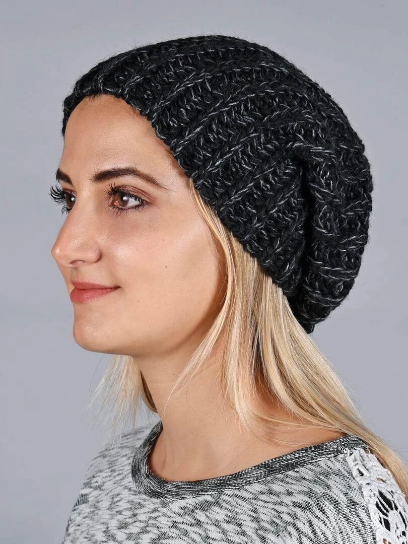Bonnet long Leana Made in UE Noir