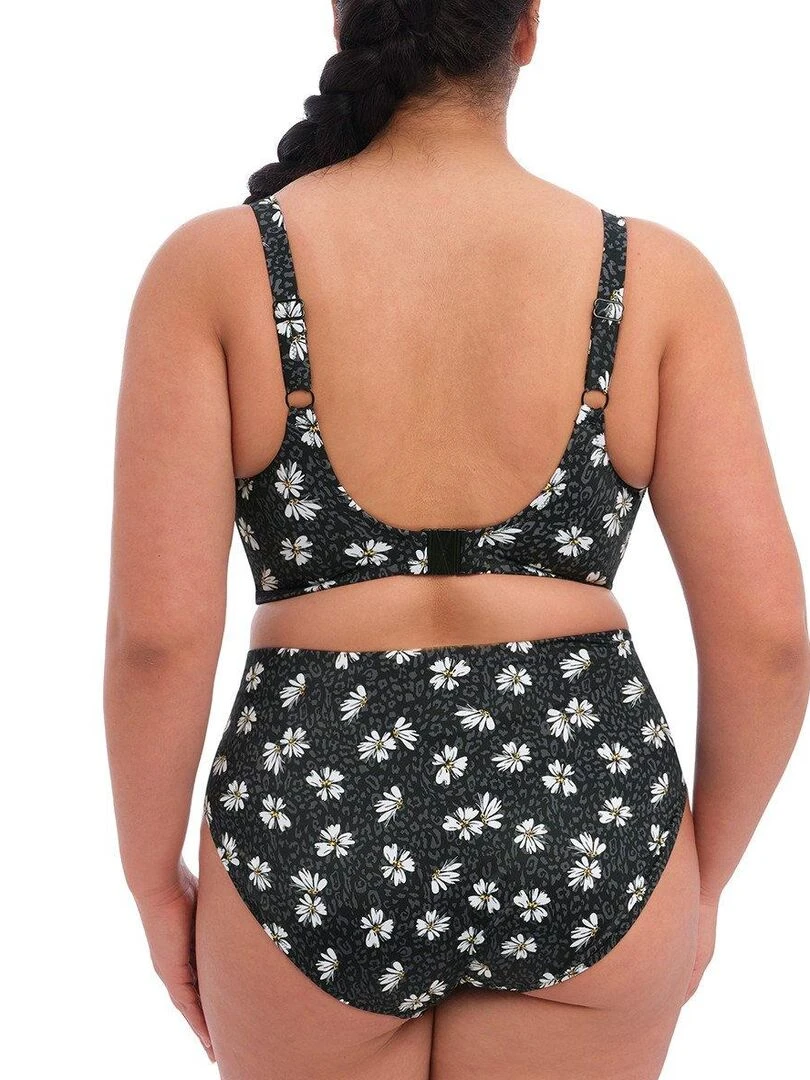 Haut de maillot de bain plongeant grande taille Plain Sailing   Noir