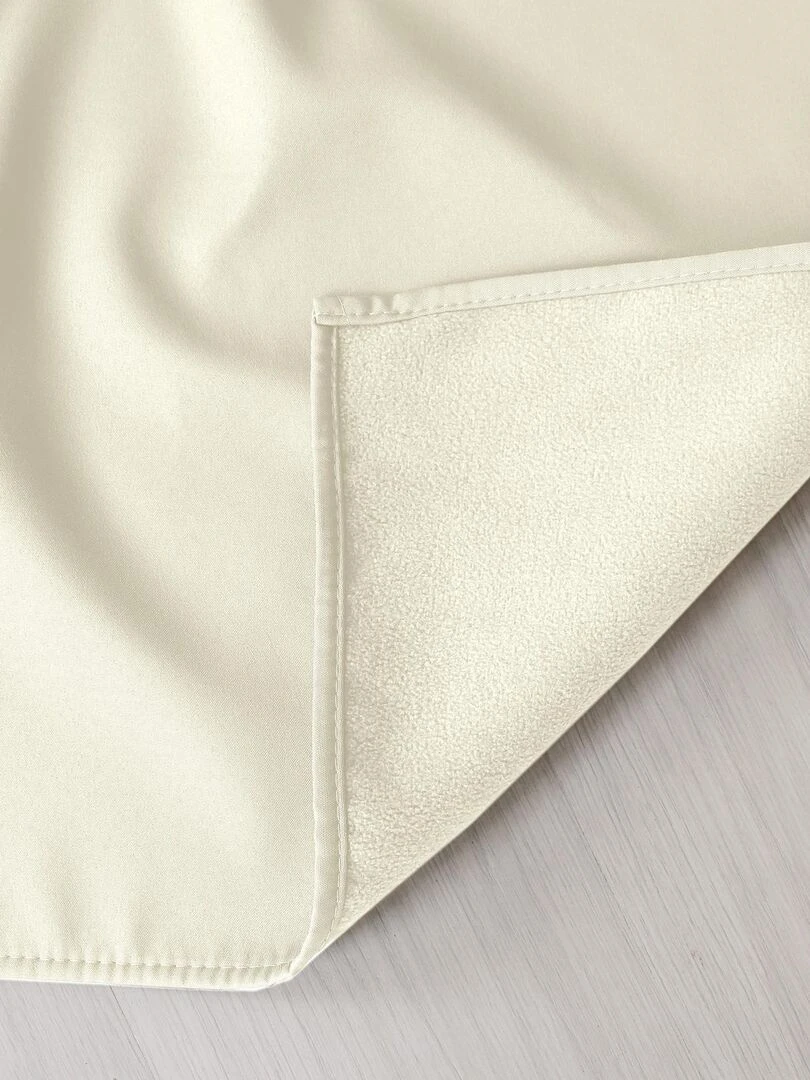 Rideau thermique en microfibre doublée   Ecru