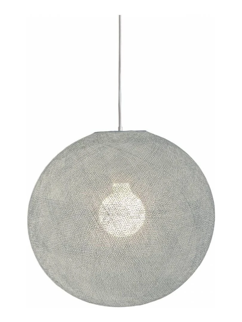 Abat jour Globe 67cm et suspension Gris