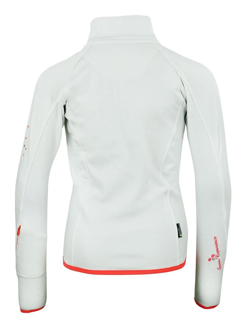 Blouson polarshell fille GACLIMATE PEAK MOUNTAIN Blanc