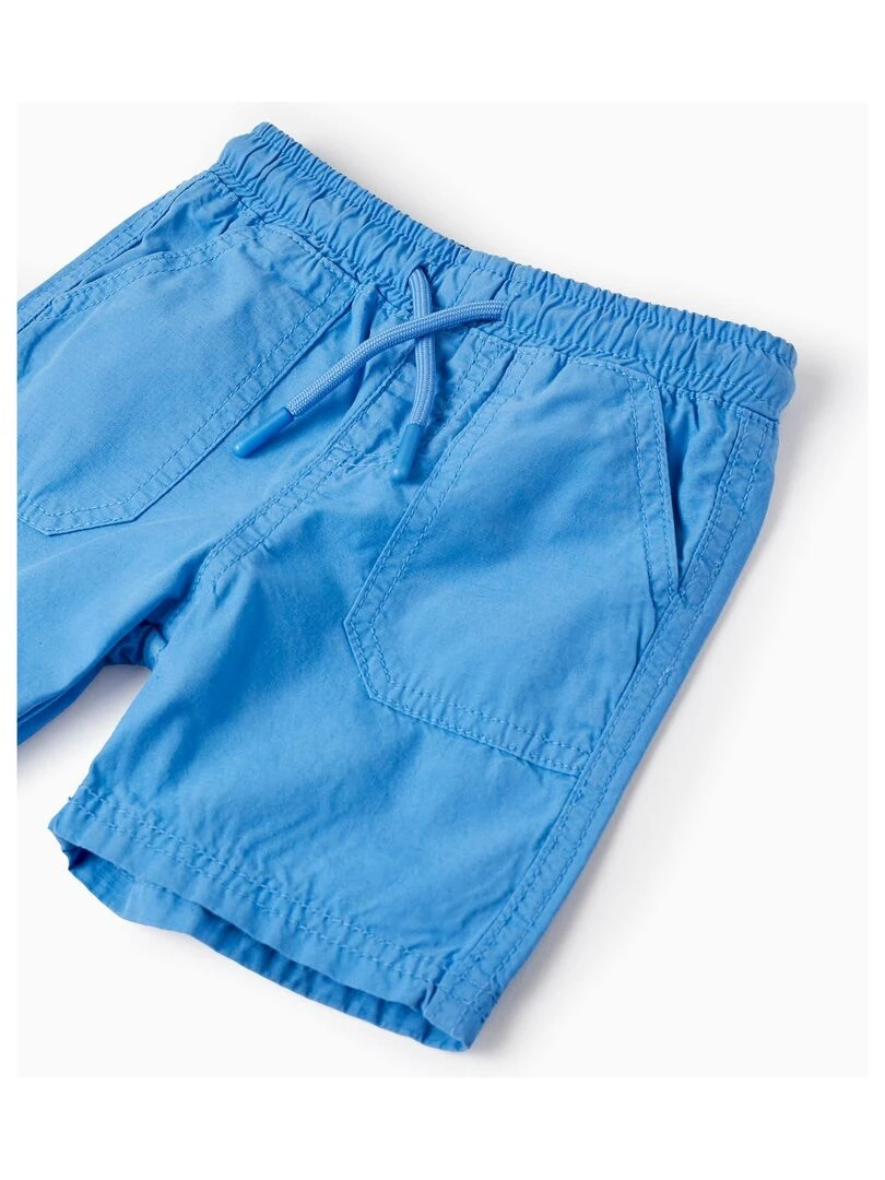 Short En Coton Pour Bébé Garçon   Bleu foncé