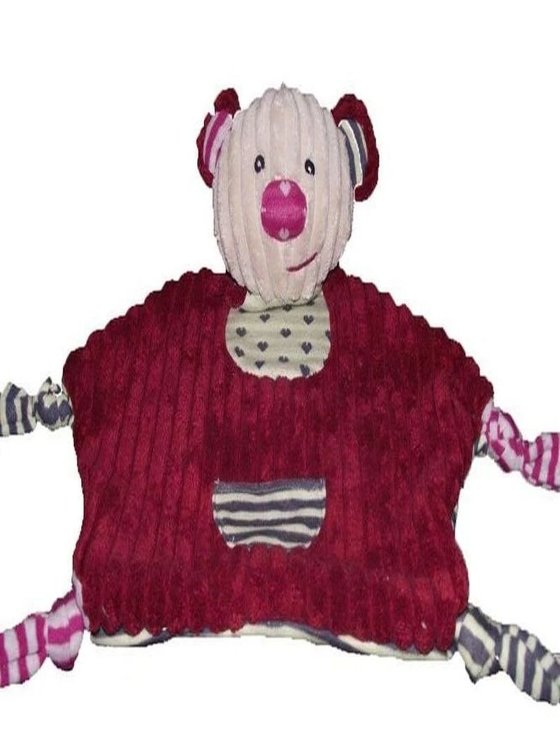 doudou Histoire d'ours Ours Bordeaux 4 noeuds Bric a Brac Pantin Bordeaux
