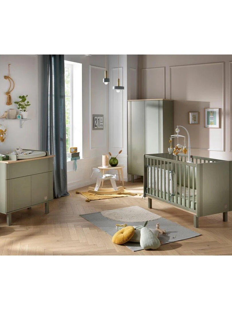 Lit bébé ELEONORE   SAUTHON   Vert