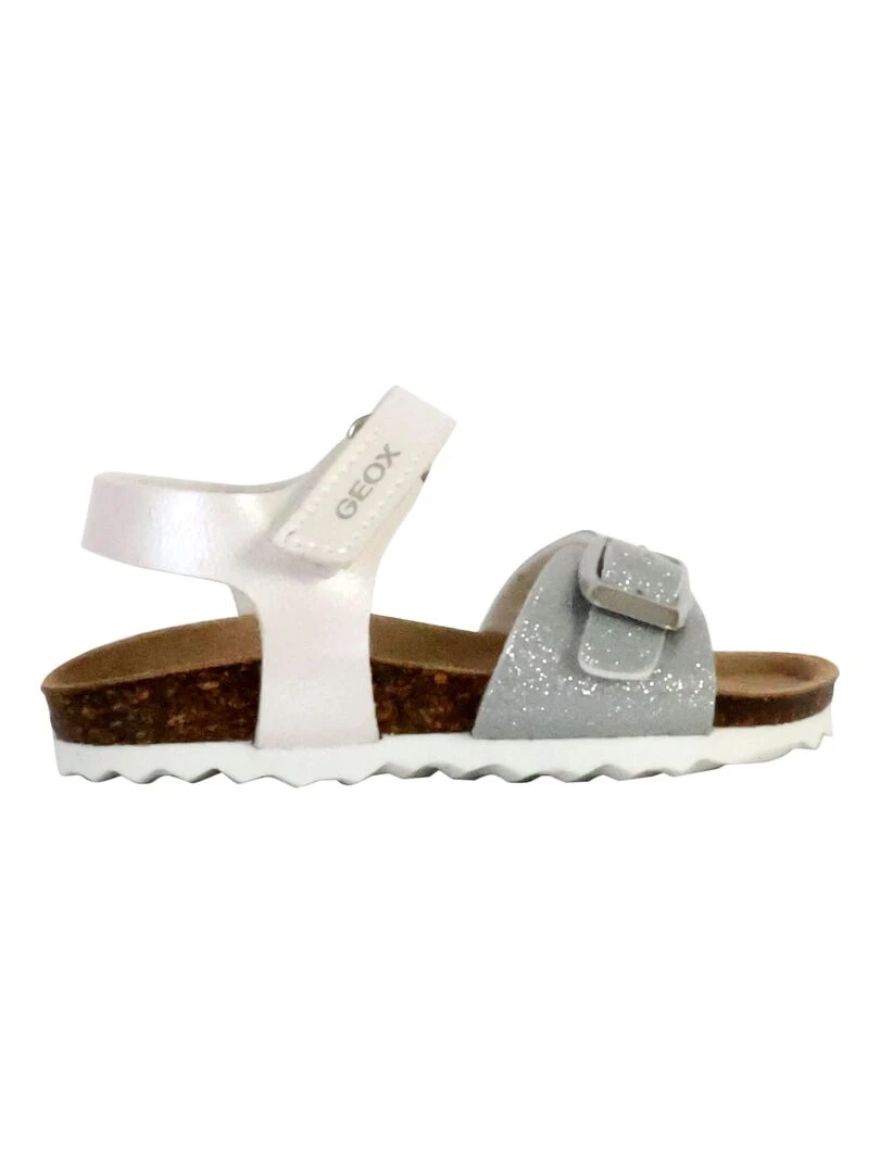 Sandale Cuir Enfant Geox Chalki B922RA 000NF Blanc