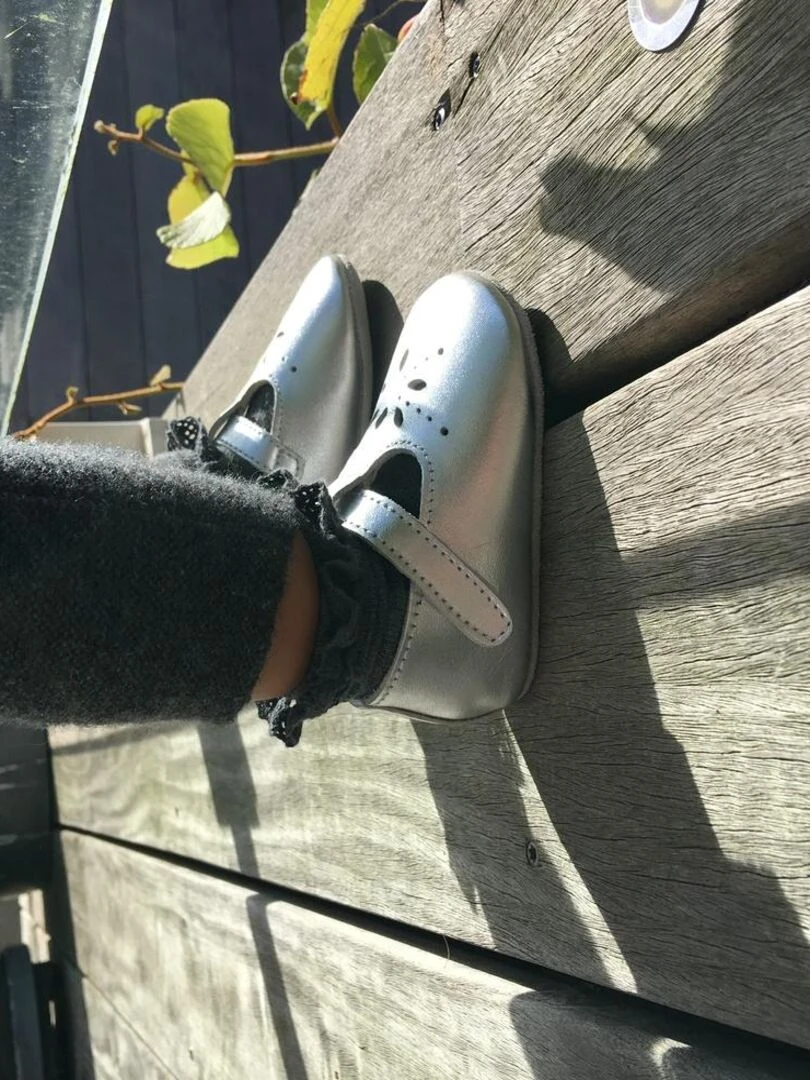 Salomé cuir souple gris métallique   Gris