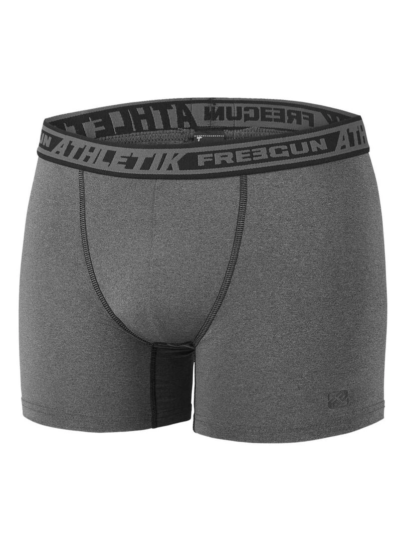 Lot de 4 Boxers homme chiné Aktiv Sport Freegun   Gris