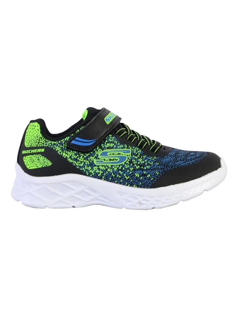 Basket à Scratch Enfant Skechers Microspic Noir