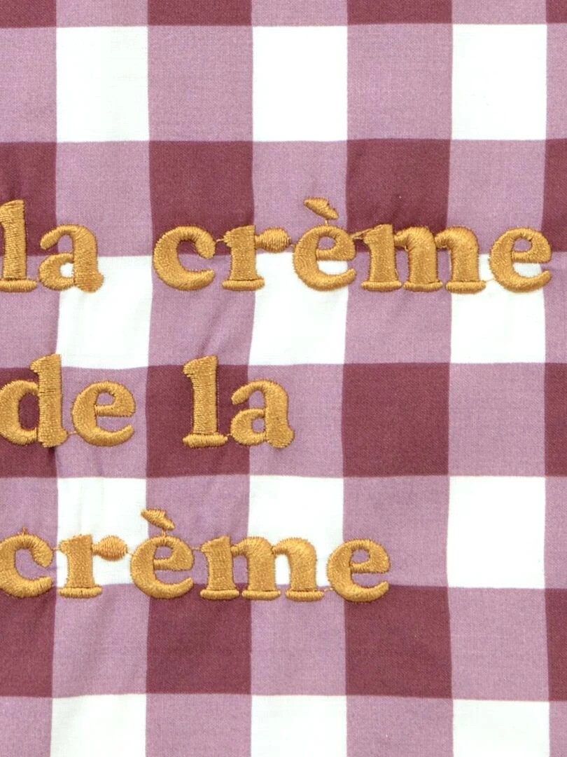 Bavoir élastiqué vichy La crème de la crème LITTLE CREVETTE Violet