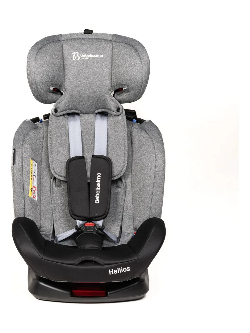 BEBELISSIMO Siège auto Isofix pivotant 360 ° groupe 0+/1/2/3 (0 36kg) Hellios gris / noi Gris