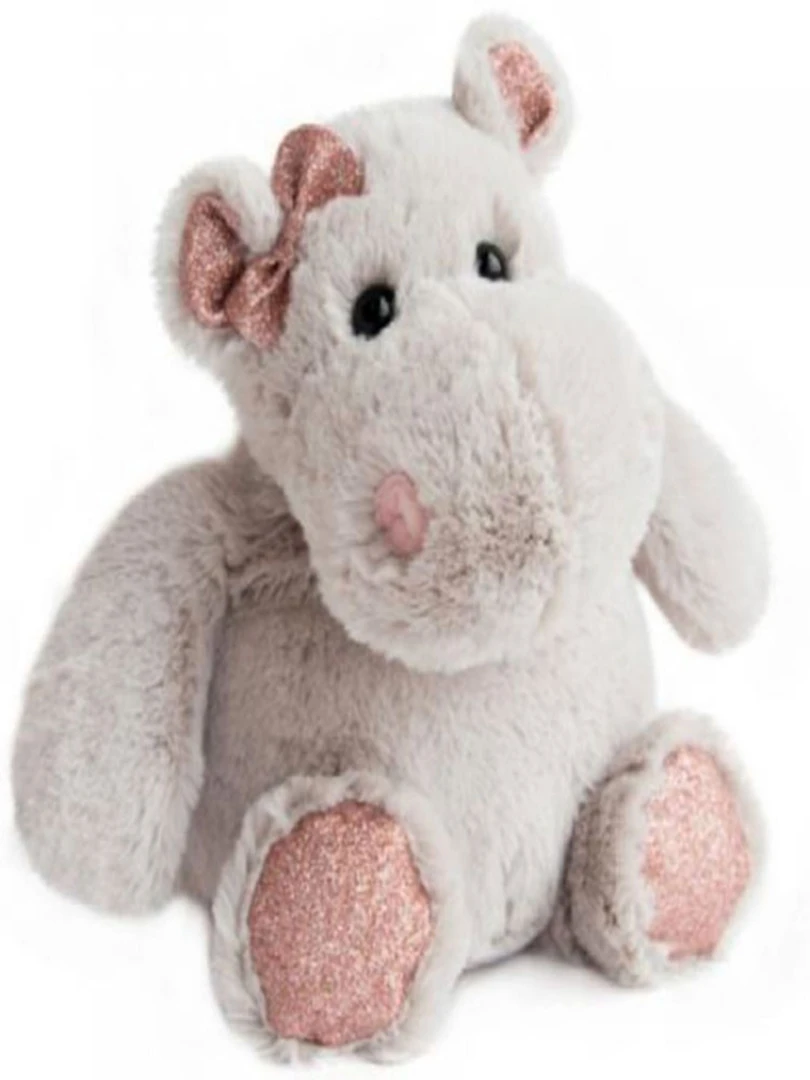 Coffret peluche Hippo Girl Girls & Glitter (25 cm)   Ecru