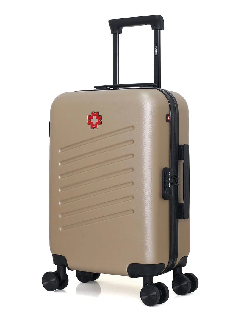SWISS KOPPER VALISE CABINE ABS ZURICH 4 ROUES 55 CM Beige