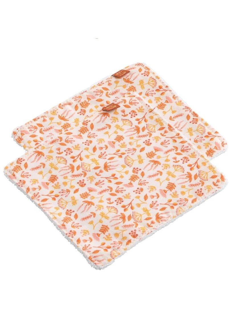 Trousse de toilette + 6 carrées éponge Esmée Jaune