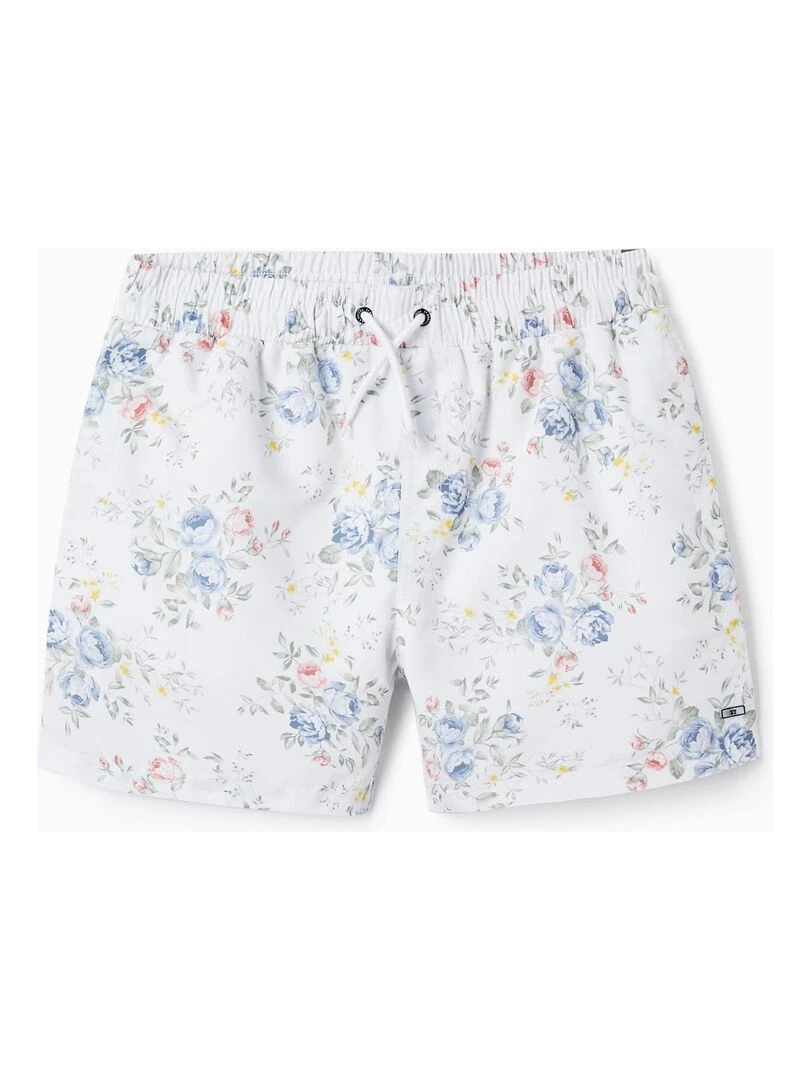 Shorts De Bain Avec Fleurs UPF 80 Pour Adulte 'You&Me' BROTHERS&SISTERS Beige clair