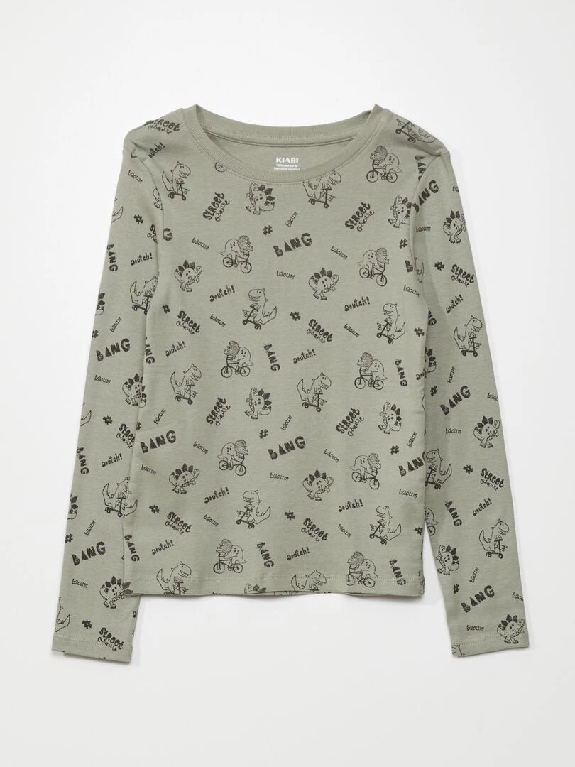 Lot de 2 t shirts en jersey   Vert/Marine