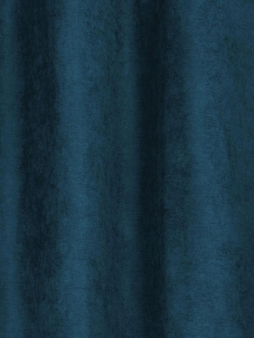 Rideau anti froid doublé polaire   Bleu azur