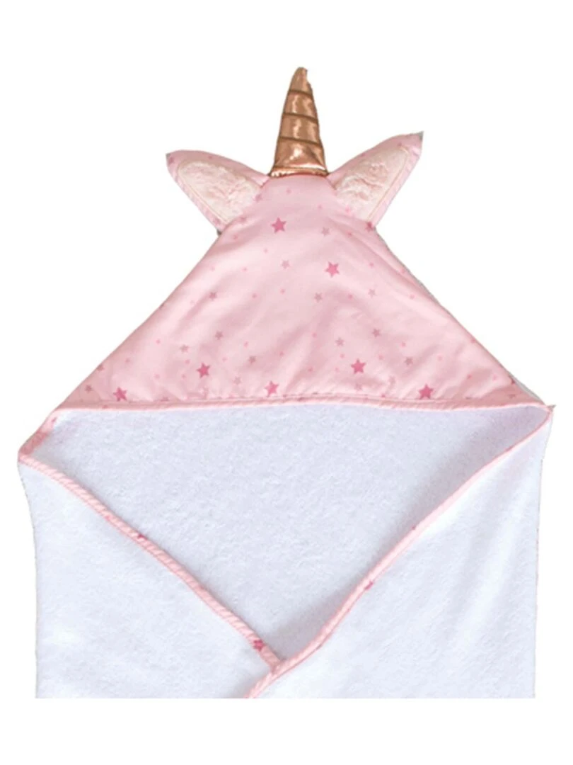 Sortie de bain avec gant Jolly   Rose