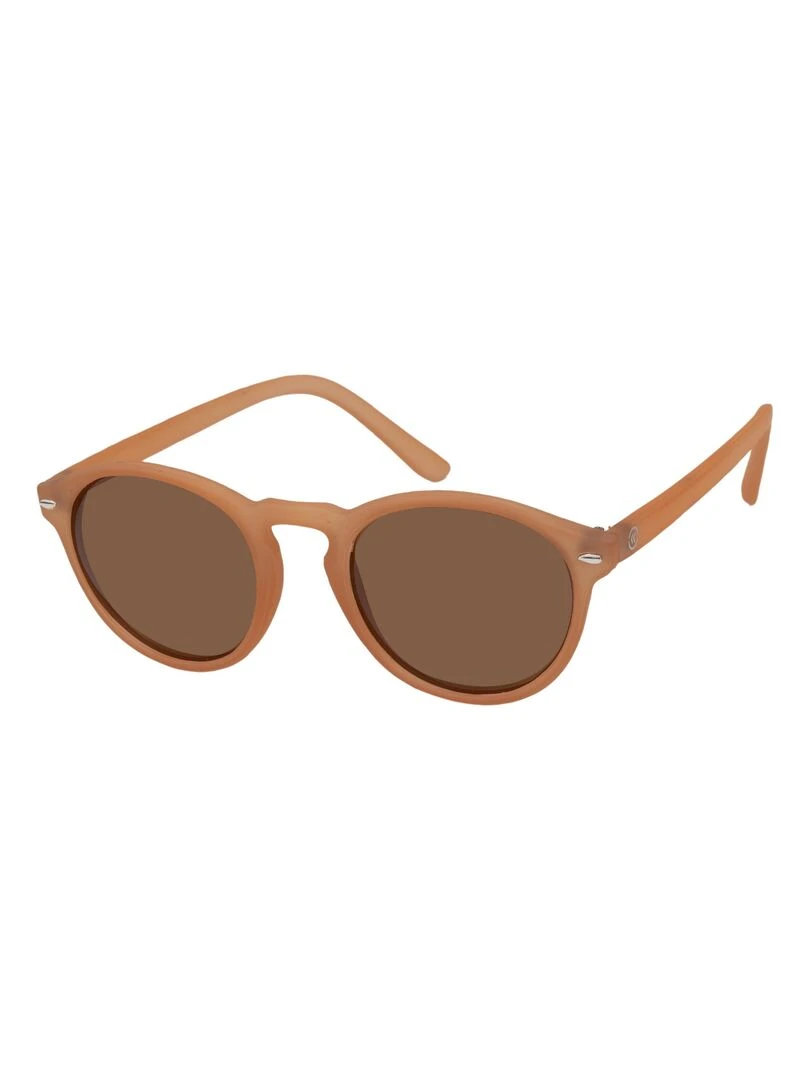 Lunettes de soleil mixte Ronde Abricot Abricot