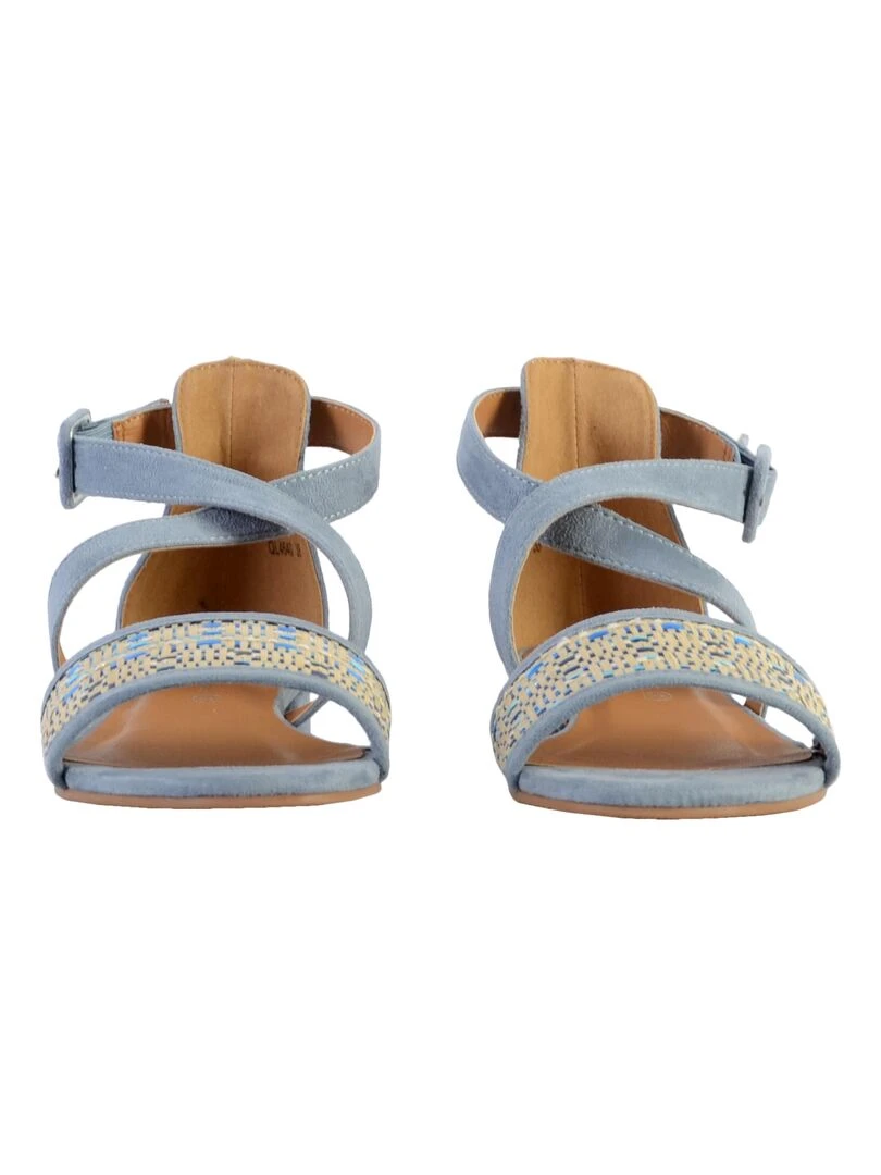 Sandale à bride plate The Divine Factory*   Bleu