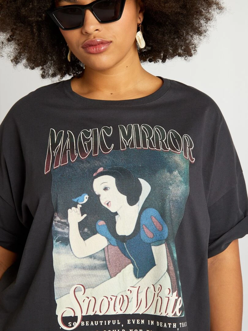T shirt 'Blanche Neige' 'Disney'   Anthracite